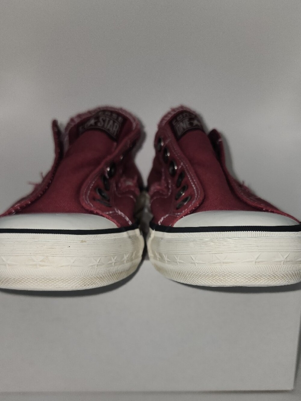 Converse Size 7 One Star Low-Top Slip-On Canvas Sneakers - Red - Picture 6 of 11